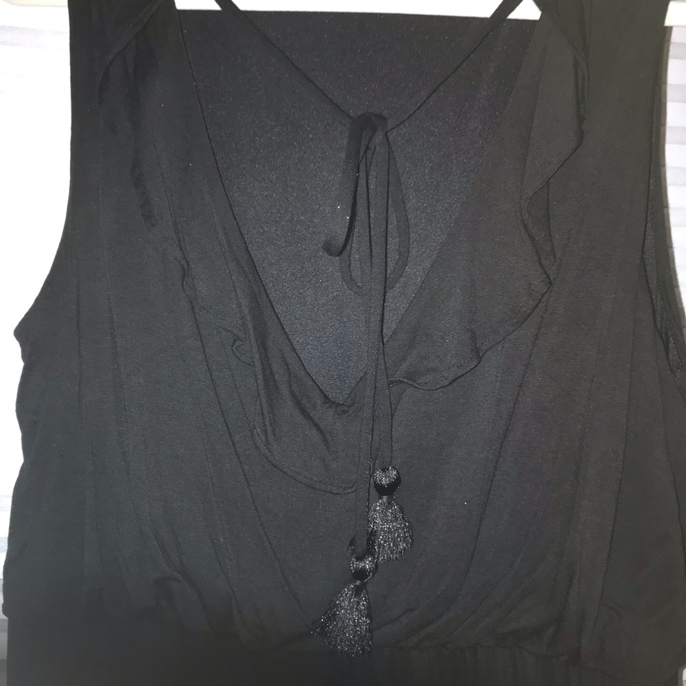 LOFT LP Black Back-Tie Dress